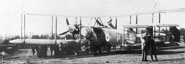 Handley Page O/400 D5439 'P' of 58 Sqn
