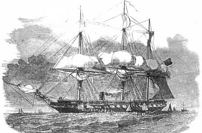 The steam frigate Shannon