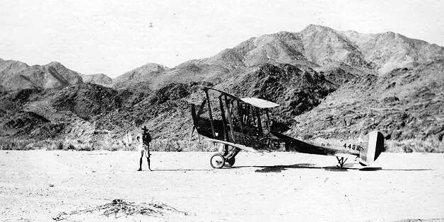 BE2c 4488 with Capt Henderson in the Wadi Hamdh