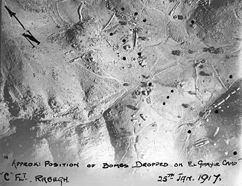 'C' Flight's raid on the Turkish camp at El Ghayir