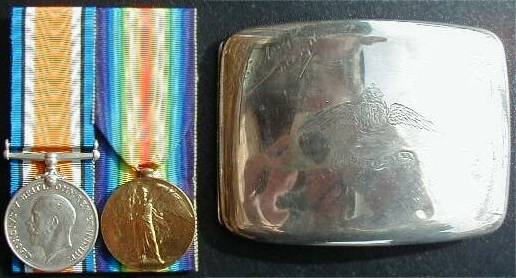 Pair and engraved cigarette case