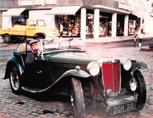 Robert Wilson driving Flivver