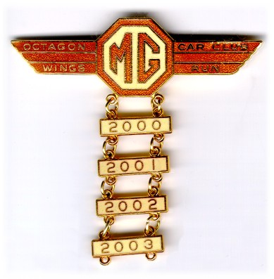 MG gold wings ...