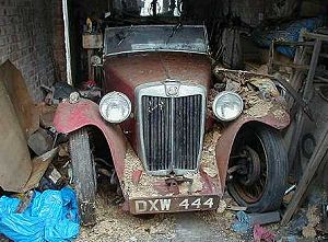 In garage
